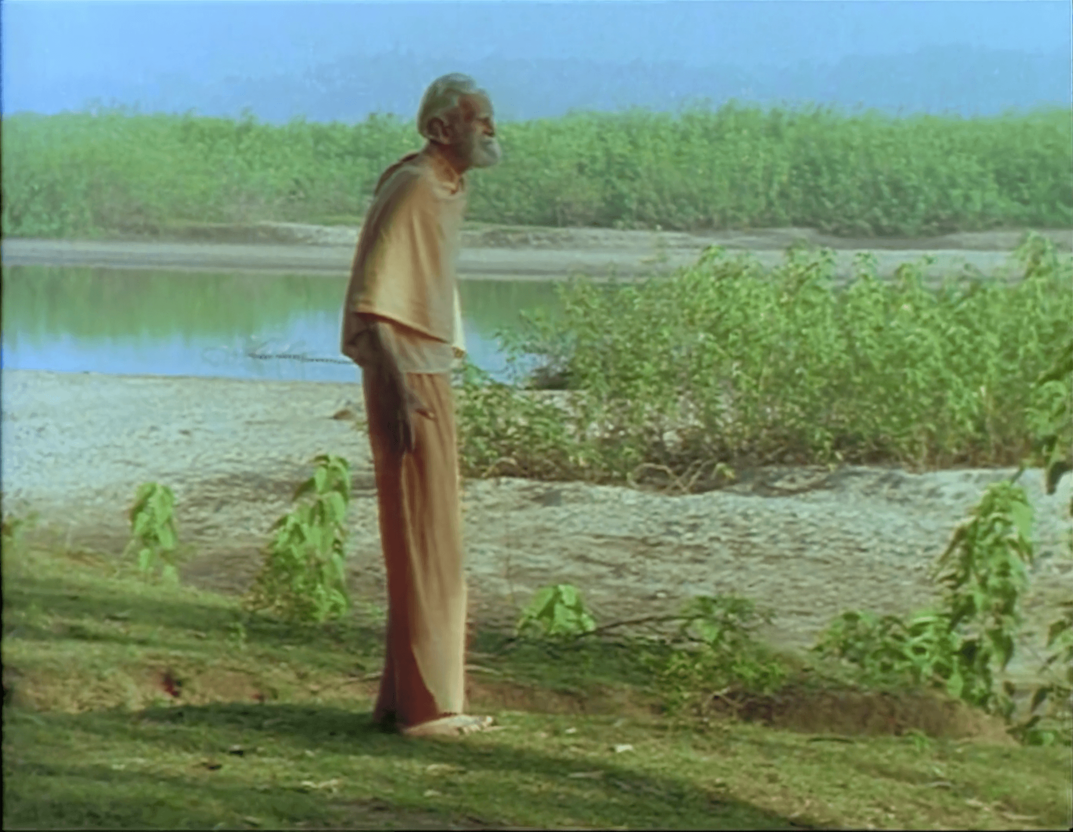 Fr Bede by the river